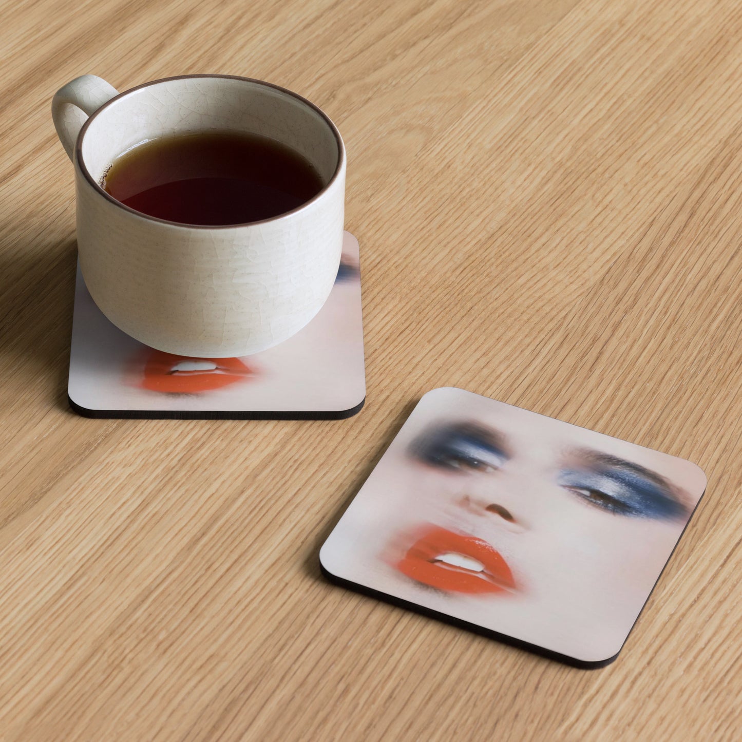 Rossi "Praying for Rain" Cork-back coaster